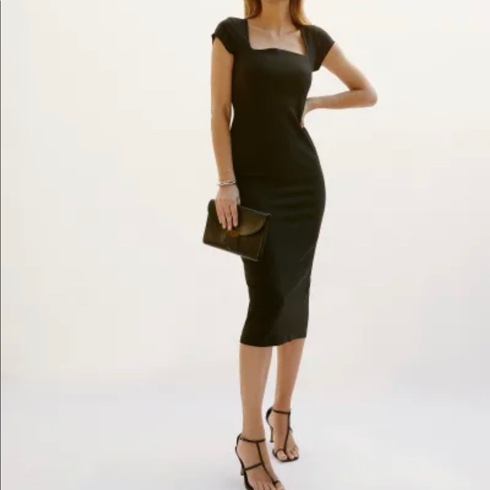 REFORMATION | Sylas Knit Dress in Black